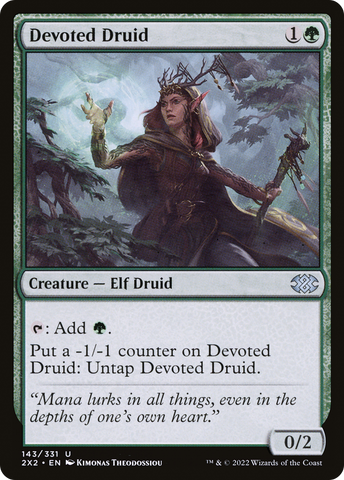 {C} Devoted Druid [Double Masters 2022][2X2 143]