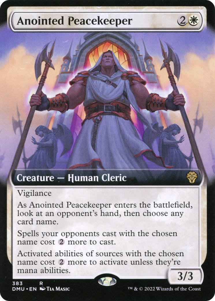 {R} Anointed Peacekeeper (Extended Art) [Dominaria United][DMU 383]