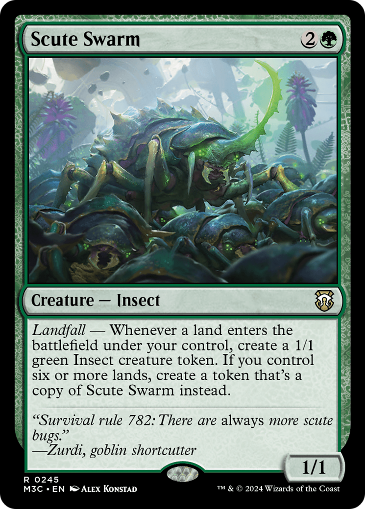 {R} Scute Swarm [Modern Horizons 3 Commander][M3C 245]