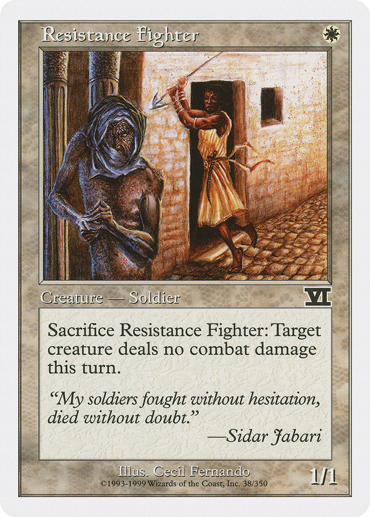 {C} Resistance Fighter [Classic Sixth Edition][6ED 038] - Misty Mountain Games