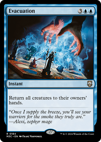 {R} Evacuation (Ripple Foil) [Modern Horizons 3 Commander][RPF M3C 184]