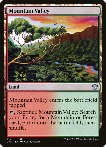 {C} Mountain Valley [Dominaria United Commander][DMC 219]