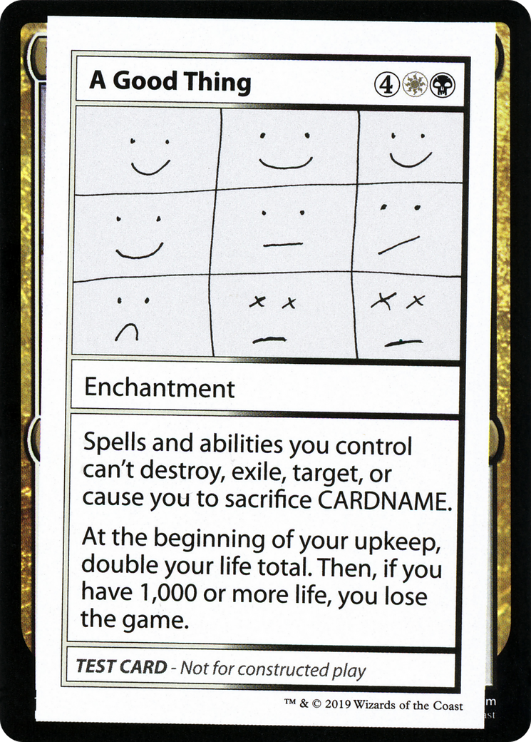 {R} A Good Thing (2021 Edition) [Mystery Booster Playtest Cards][CMB1 086]