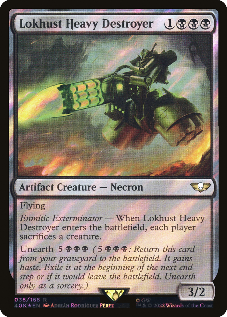 {R} Lokhust Heavy Destroyer (Surge Foil) [Universes Beyond: Warhammer 40,000][SF 40K 038]
