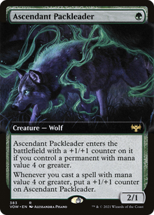 {R} Ascendant Packleader (Extended Art) [Innistrad: Crimson Vow][VOW 383]