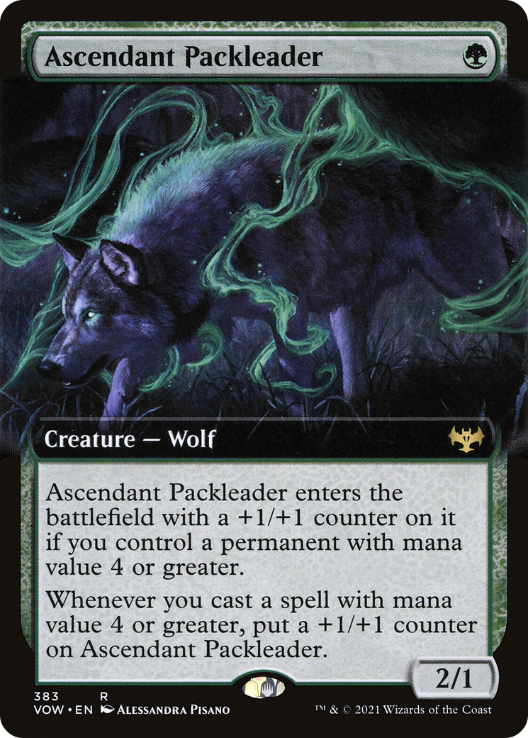 {R} Ascendant Packleader (Extended Art) [Innistrad: Crimson Vow][VOW 383]