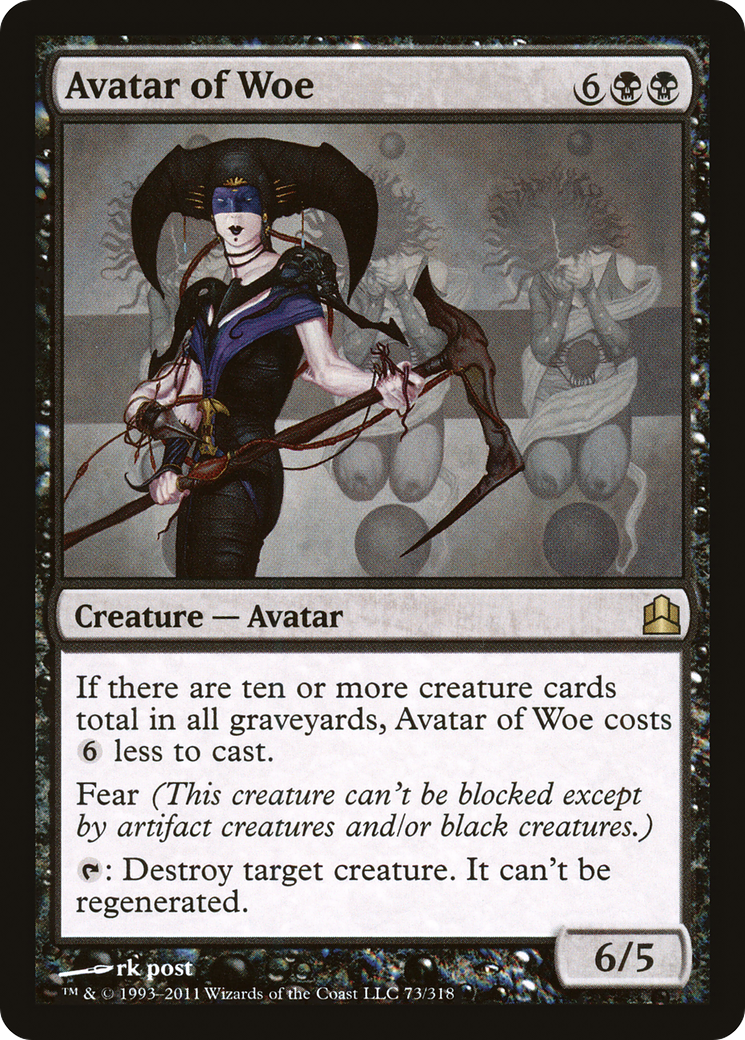 {R} Avatar of Woe [Commander 2011][CMD 073]