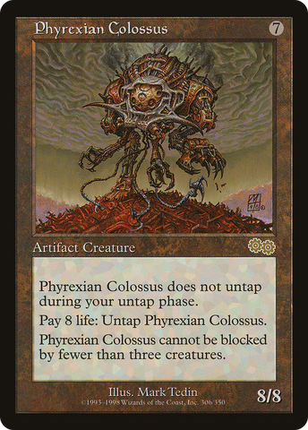 {R} Phyrexian Colossus [Urza's Saga][USG 305]