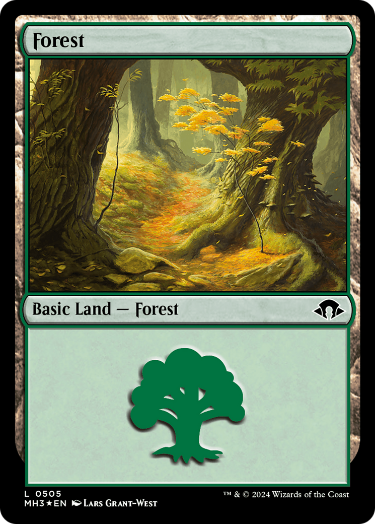 {B} Forest (0505) (Ripple Foil) [Modern Horizons 3][MH3 505]
