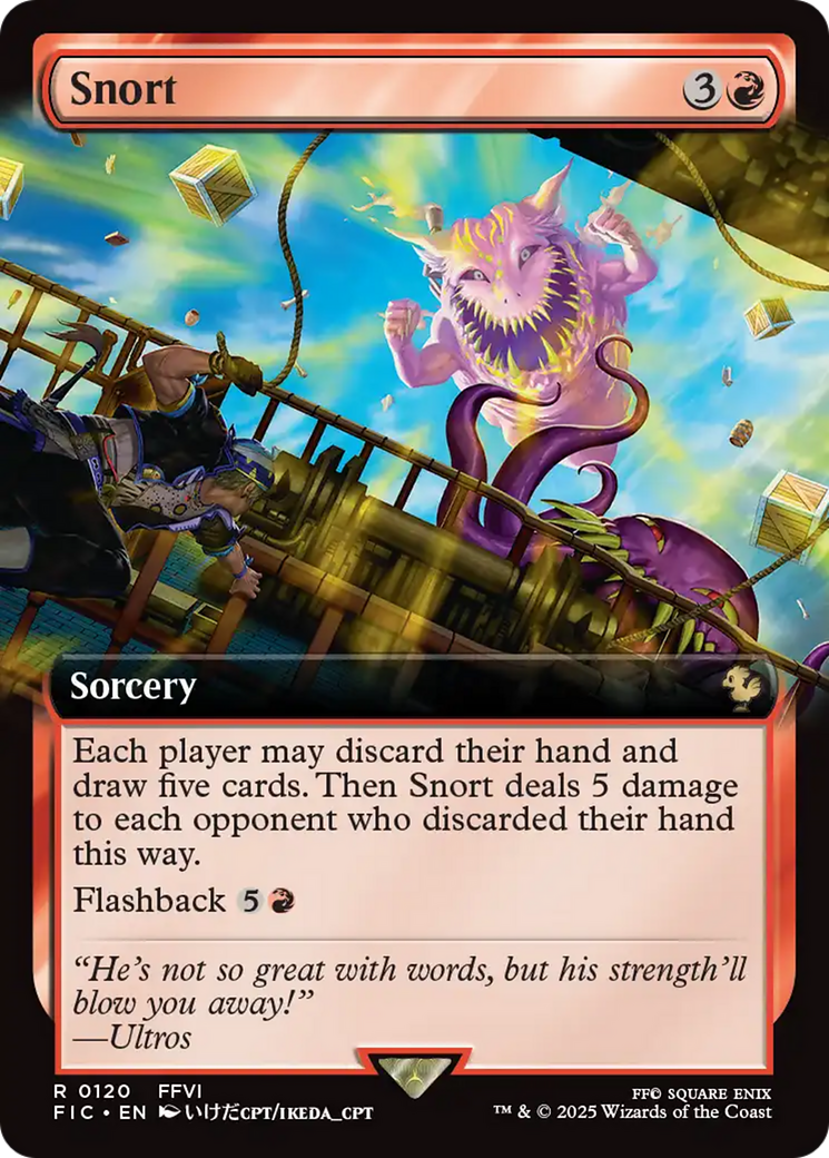 {R} Snort (Extended Art) [FINAL FANTASY Commander][FIC 120]