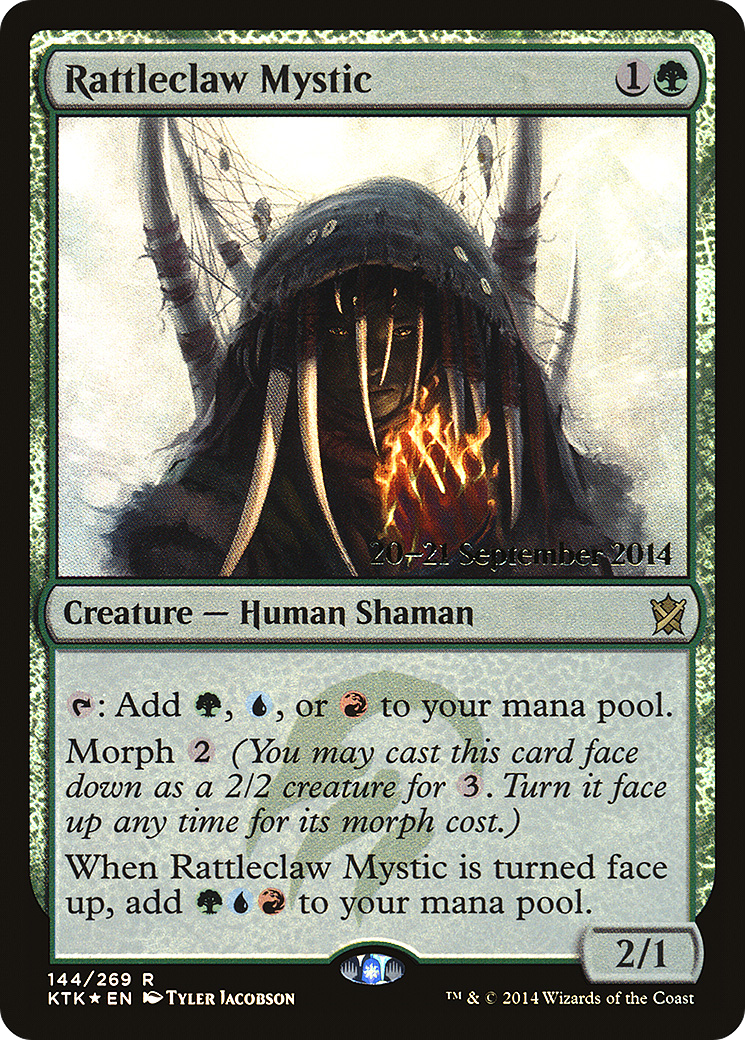 {R} Rattleclaw Mystic [Khans of Tarkir Prerelease Promos][PR KTK 144]