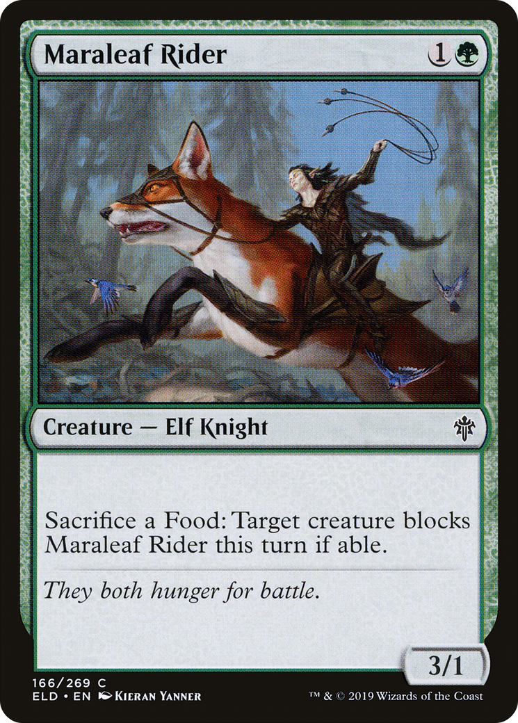 {C} Maraleaf Rider [Throne of Eldraine][ELD 166]