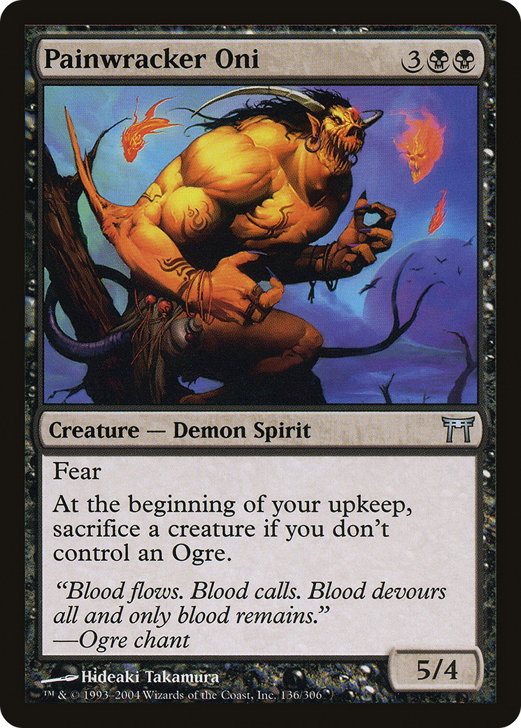 {C} Painwracker Oni [Champions of Kamigawa][CHK 136]