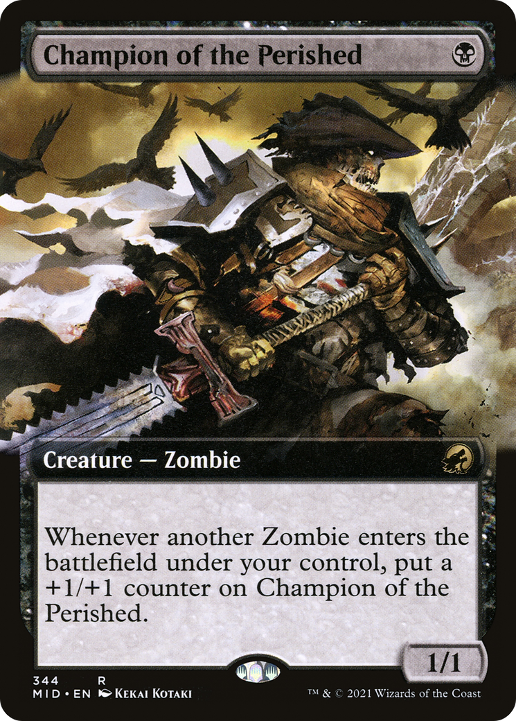 {R} Champion of the Perished (Extended Art) [Innistrad: Midnight Hunt][MID 344]