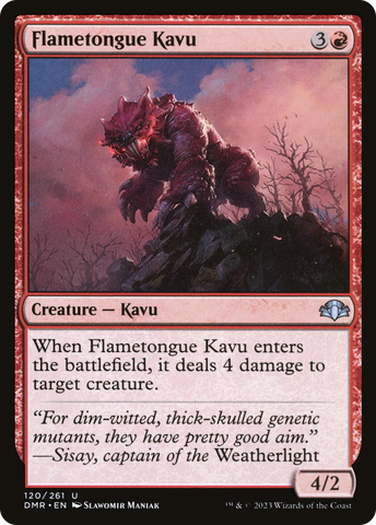 {C} Flametongue Kavu [Dominaria Remastered][DMR 120]