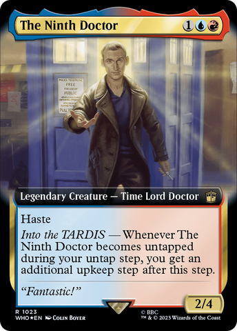 {R} The Ninth Doctor (Extended Art) (Surge Foil) [Doctor Who][WHO 1023]