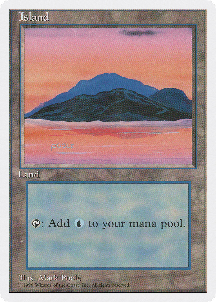 {B}[ITP 058] Island (Signature on Bottom Left) [Introductory Two-Player Set]
