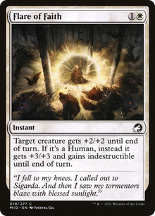{C} Flare of Faith [Innistrad: Midnight Hunt][MID 019]