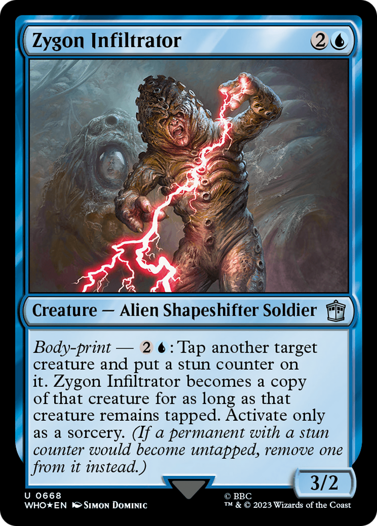 {C} Zygon Infiltrator (Surge Foil) [Doctor Who][WHO 668]