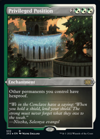 {R} Privileged Position (Foil Etched) [Double Masters 2022][2X2 532]
