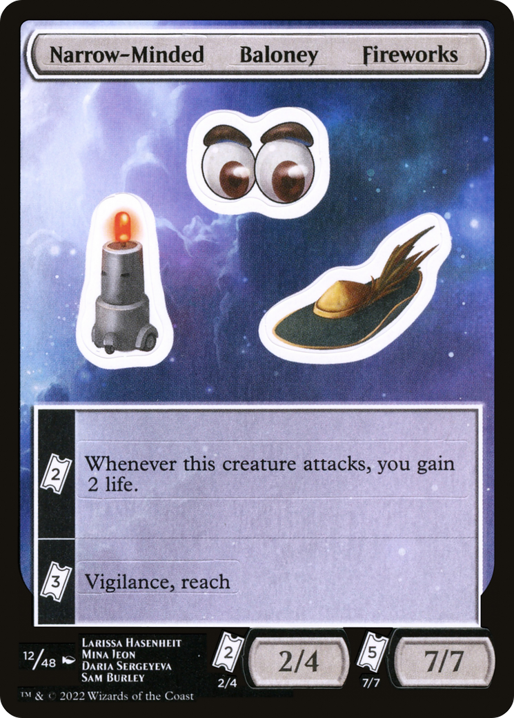 {C} Narrow-Minded Baloney Fireworks [Unfinity Stickers][SUNF 012]