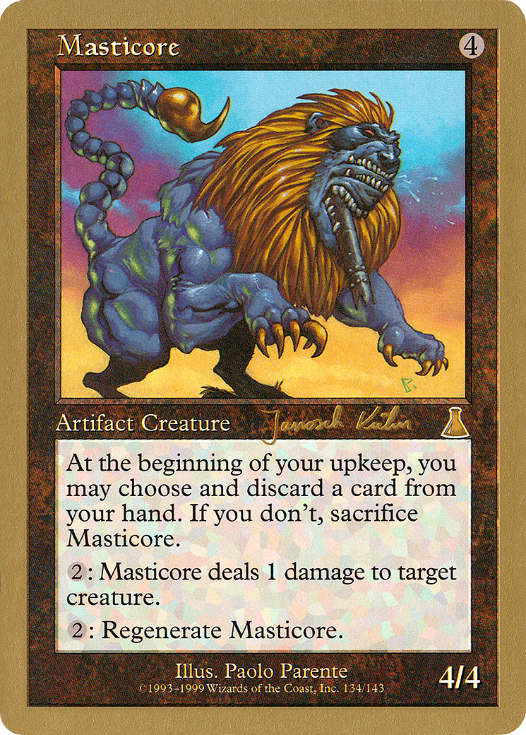 {R} Masticore (Janosch Kuhn) [World Championship Decks 2000][GB WC00 JK134]