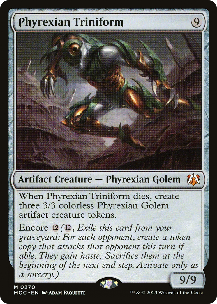 {R} Phyrexian Triniform [March of the Machine Commander][MOC 370]