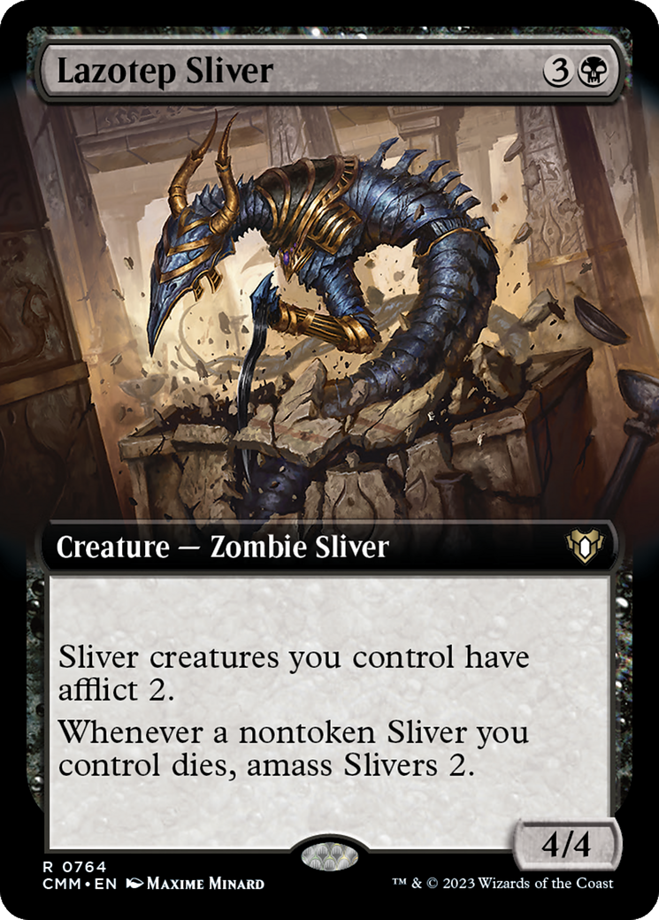 {R} Lazotep Sliver (Extended Art) [Commander Masters][CMM 764]