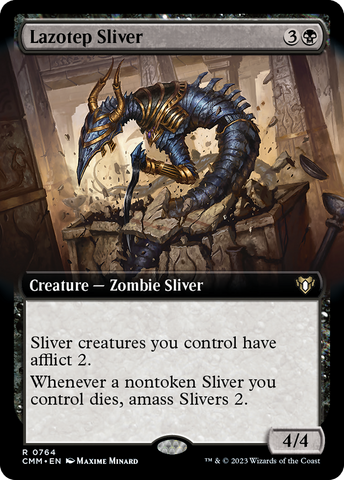 {R} Lazotep Sliver (Extended Art) [Commander Masters][CMM 764]