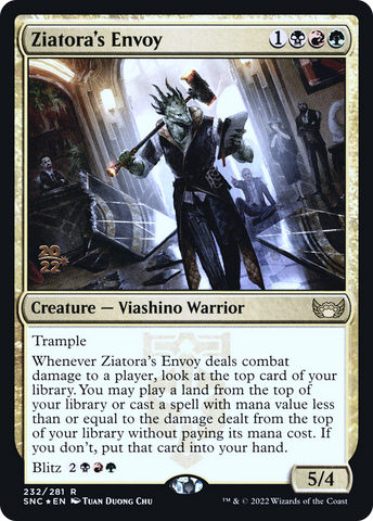 {R} Ziatora's Envoy [Streets of New Capenna Prerelease Promos][PR SNC 232]
