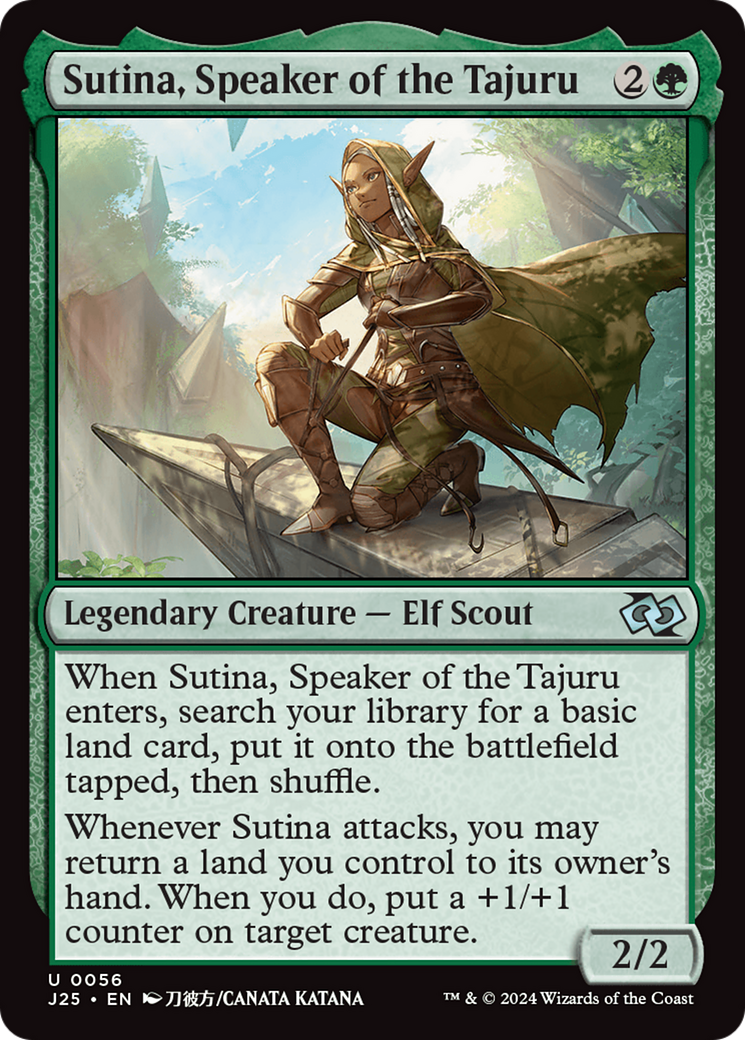 {C} Sutina, Speaker of the Tajuru (Anime) [Foundations Jumpstart][J25 056]