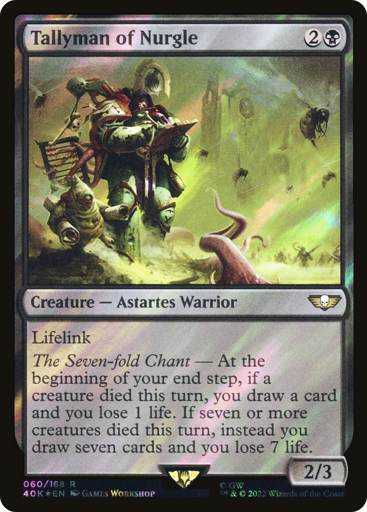 {R} Tallyman of Nurgle (Surge Foil) [Universes Beyond: Warhammer 40,000][SF 40K 060]