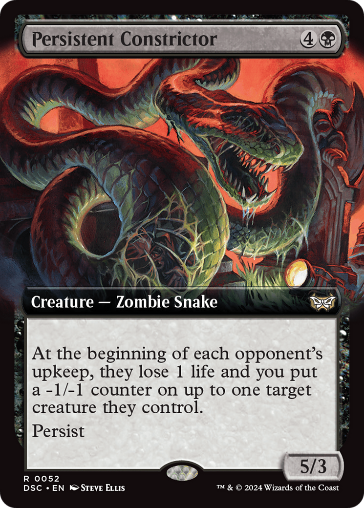 {R} Persistent Constrictor (Extended Art) [Duskmourn: House of Horror Commander][DSC 052]