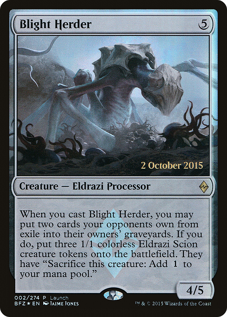 {R} Blight Herder (Launch) [Battle for Zendikar Promos][PA BFZ 002] - Misty Mountain Games
