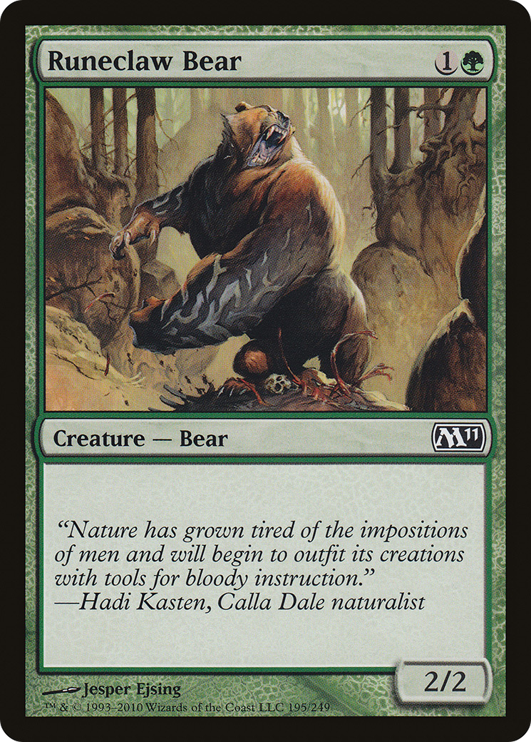 {C} Runeclaw Bear [Magic 2011][M11 195] - Misty Mountain Games