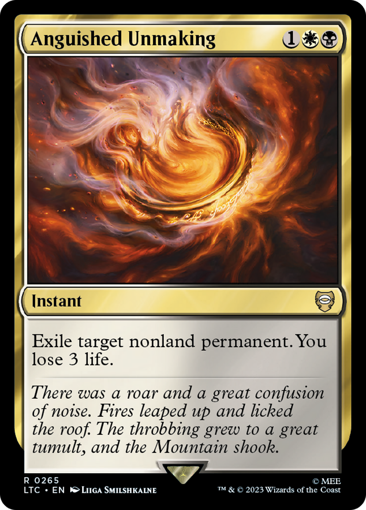 {R} Anguished Unmaking [The Lord of the Rings: Tales of Middle-Earth Commander][LTC 265]