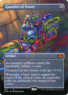 {R} Gauntlet of Power (Borderless Alternate Art) [Dominaria Remastered][DMR 447]