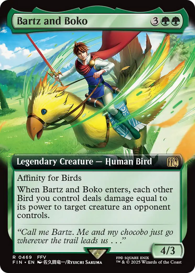 {@R} Bartz and Boko (Extended Art) [FINAL FANTASY][FIN 469]