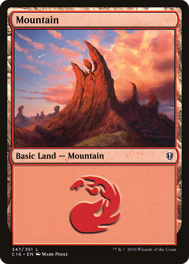 {B}[C16 347] Mountain (347) [Commander 2016]