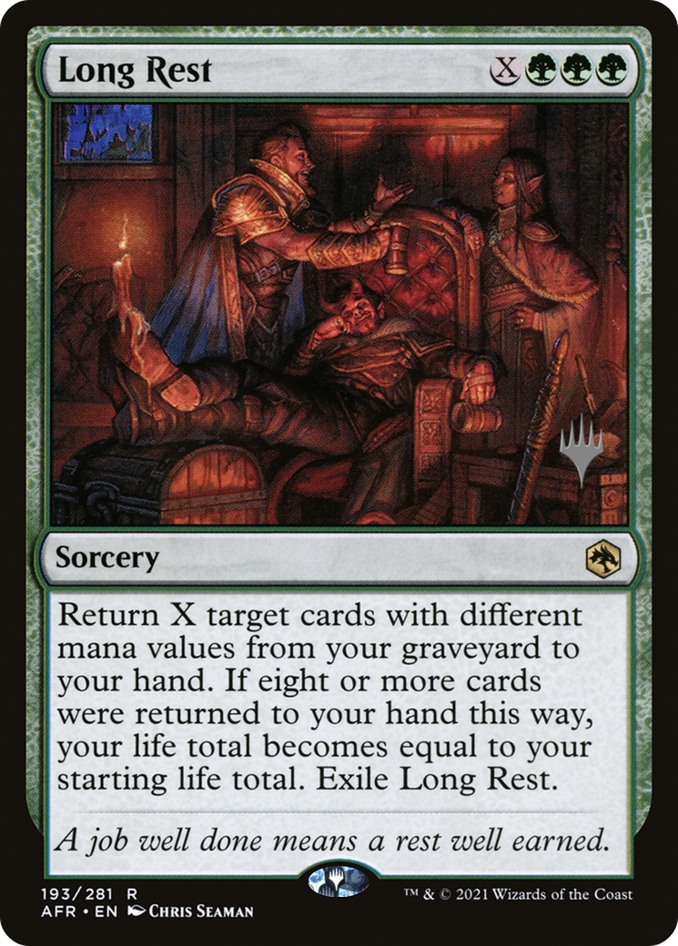 {R} Long Rest (Promo Pack) [Dungeons & Dragons: Adventures in the Forgotten Realms Promos][PP AFR 193]