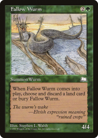 {C} Fallow Wurm [Weatherlight][WTH 126]