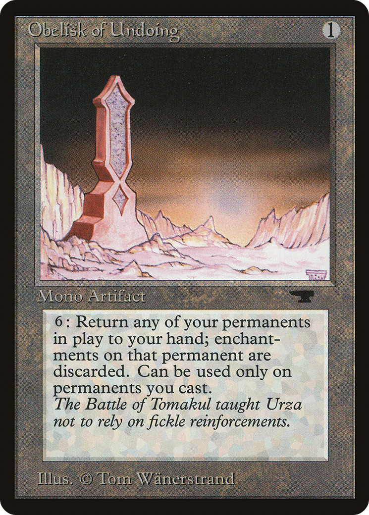 {R} Obelisk of Undoing [Antiquities][ATQ 058] - Misty Mountain Games