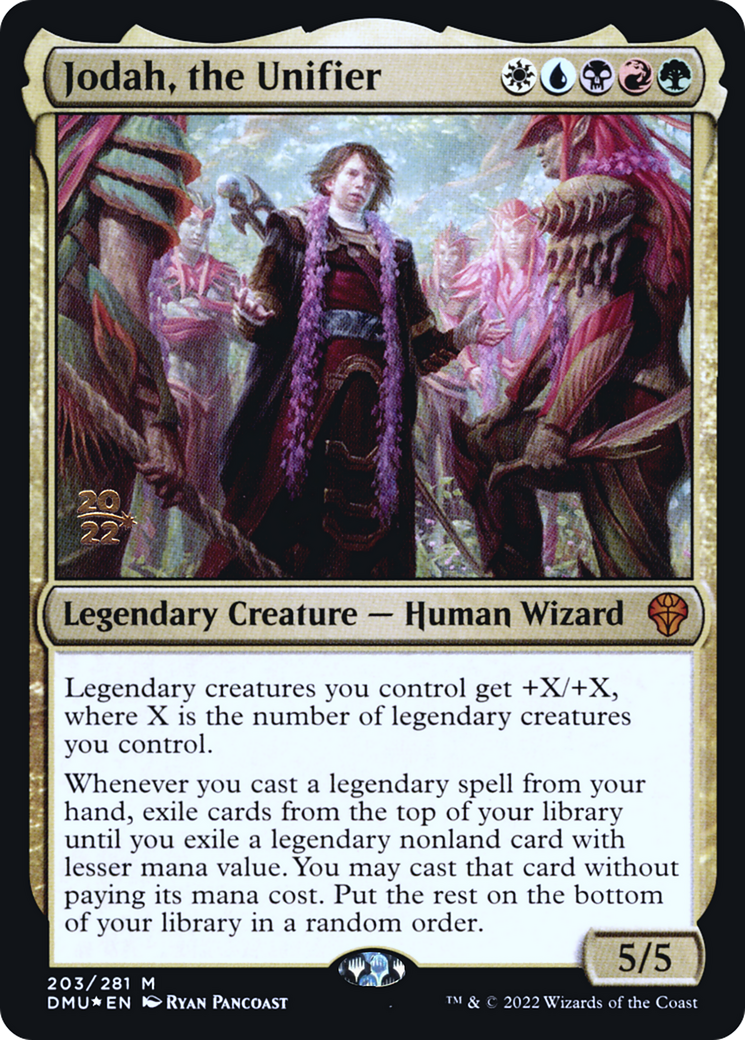 {R} Jodah, the Unifier [Dominaria United Prerelease Promos][PR DMU 203]