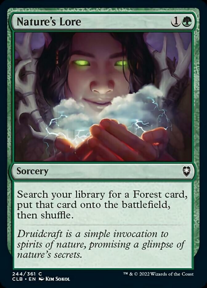 {C} Nature's Lore [Commander Legends: Battle for Baldur's Gate][CLB 244]
