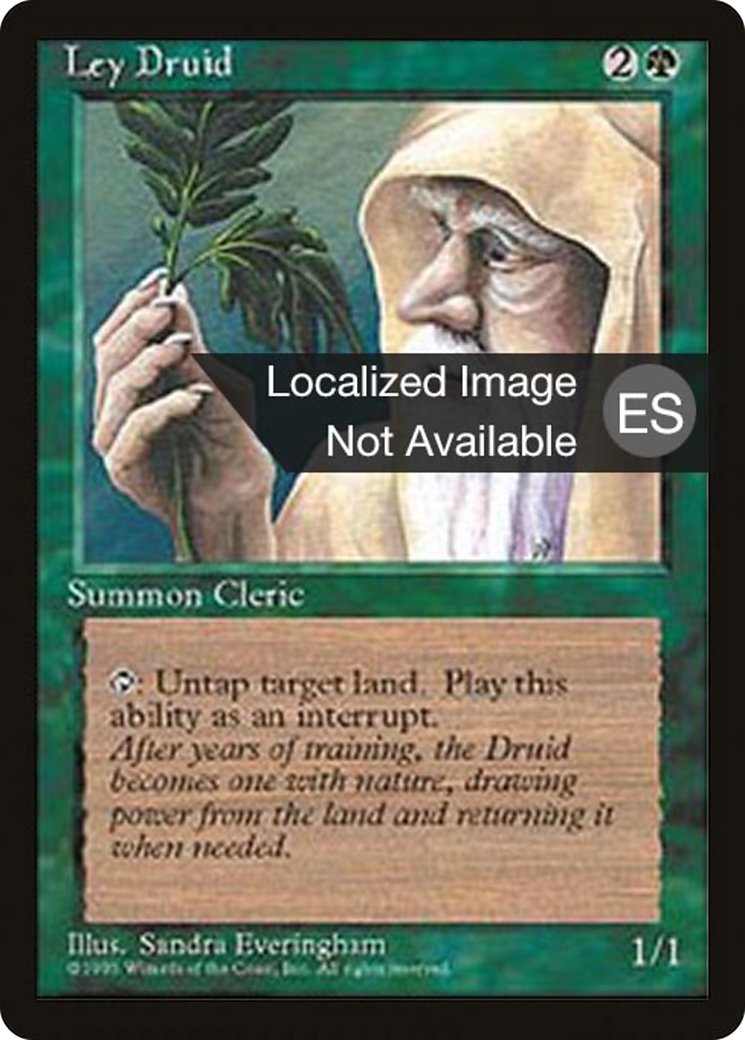 {F} Ley Druid [Fourth Edition (Foreign Black Border)][FBB 4ED 256]