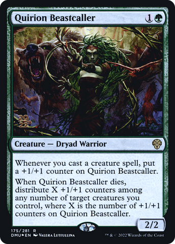 {R} Quirion Beastcaller [Dominaria United Prerelease Promos][PR DMU 175]