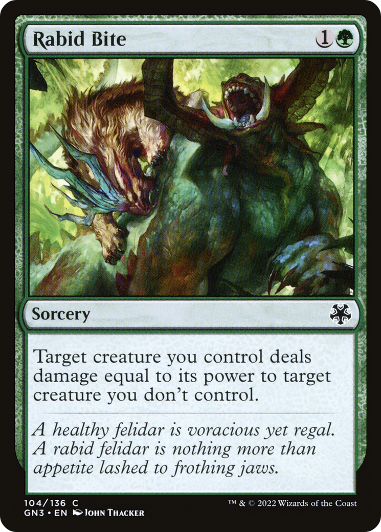 {C} Rabid Bite [Game Night 2022][GN3 104]