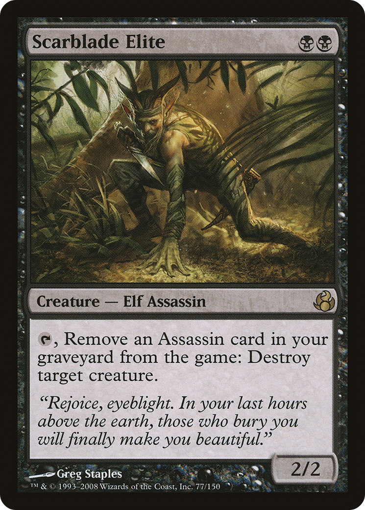 {R} Scarblade Elite [Morningtide][MOR 077] - Misty Mountain Games