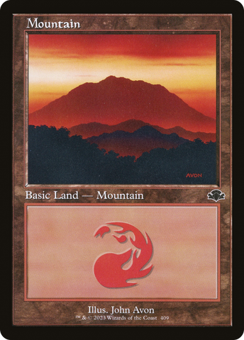 {B} Mountain (409) (Retro) [Dominaria Remastered][DMR 409]