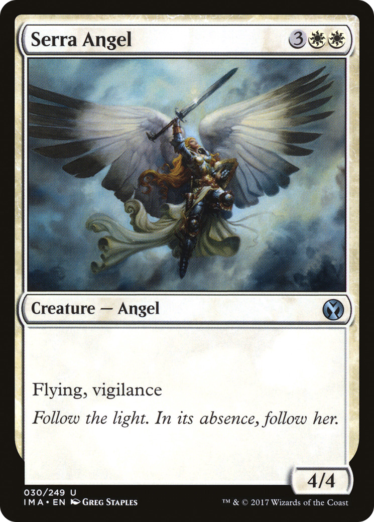 {C} Serra Angel [Iconic Masters][IMA 030] - Misty Mountain Games